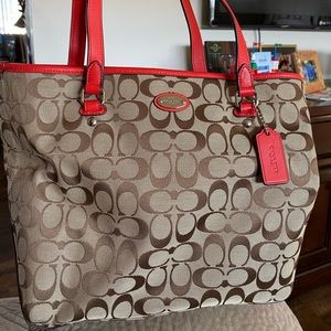 Authentic Coral Coach Purse